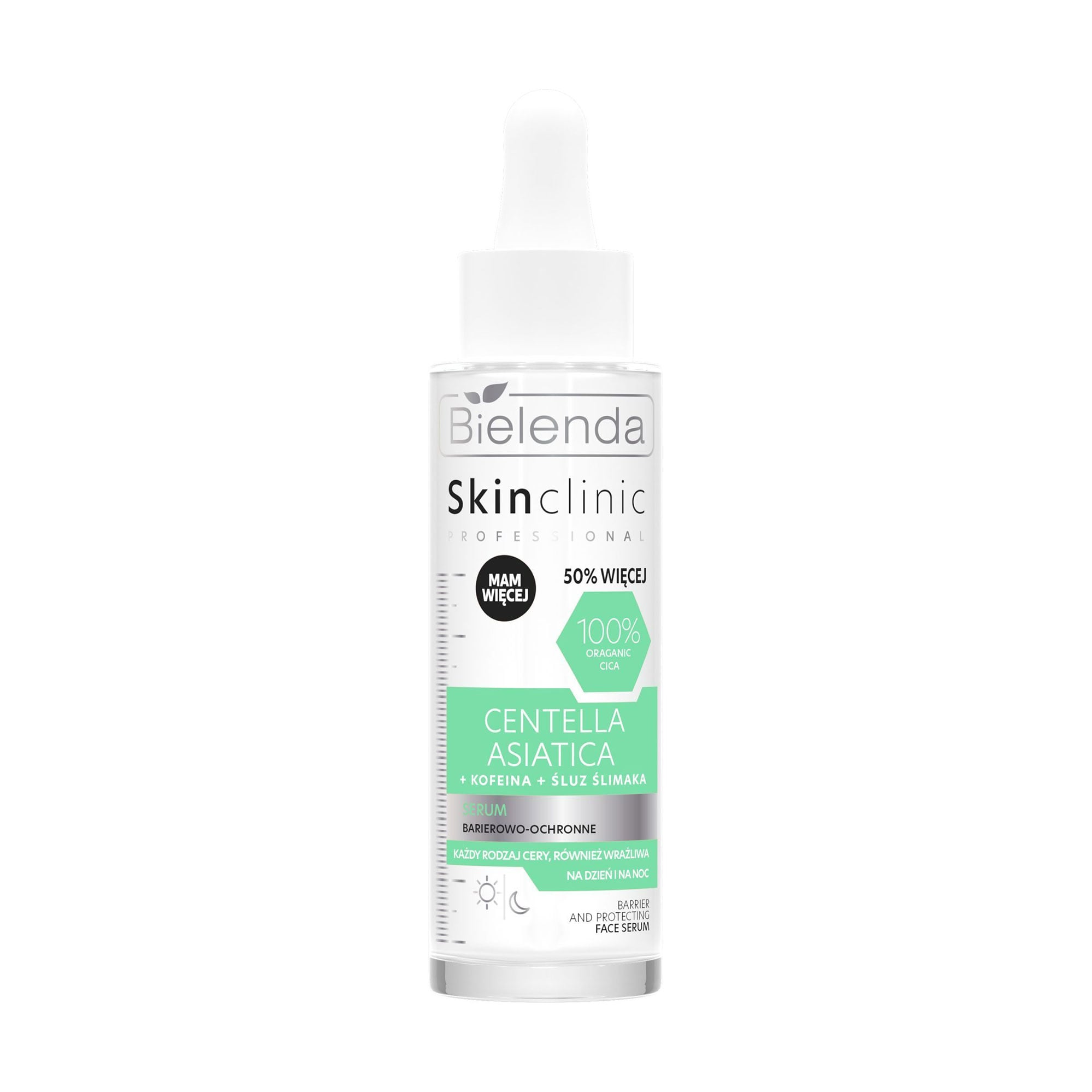Бар'єрна та захисна сироватка для обличчя Bielenda Skin Clinic Professional Centella Asiatica Serum, 45 мл
