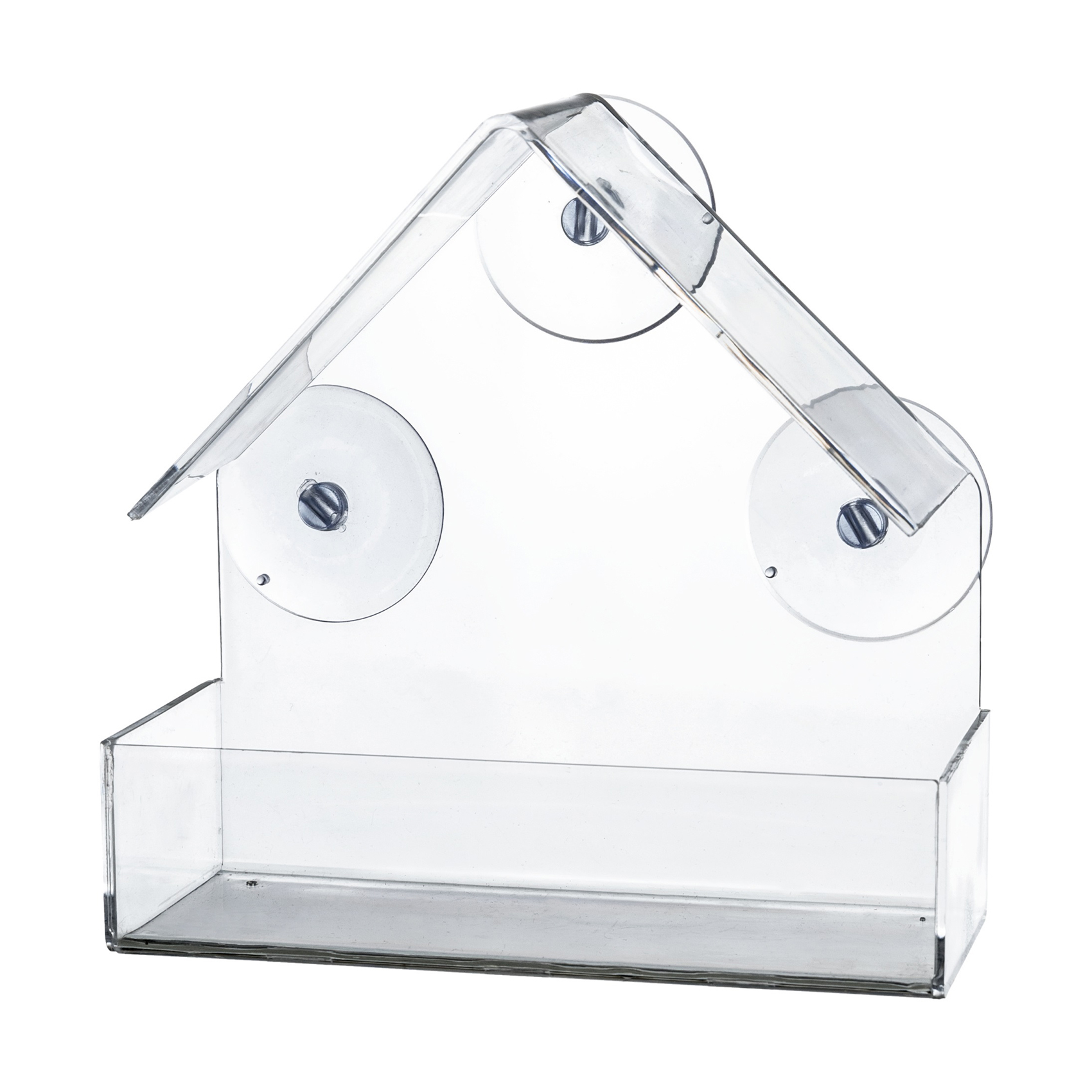 Годівниця для птахів Trixie для вікна з присосками, прозора, 225 мл, 15*15*6 см (55610)